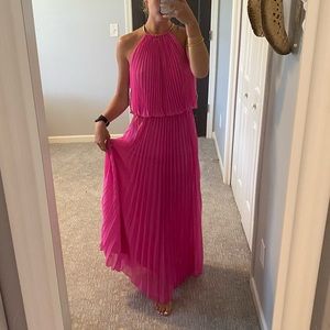 Pleated Maxi Dress